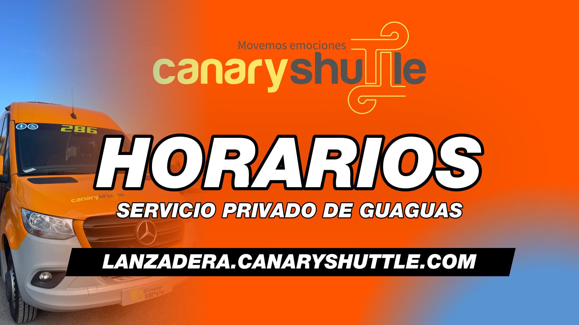 DESCUBRE EL SERVICIO DE GUAGUAS PRIVADAS CANARYSHUTTLE - HORARIOS - ¡DIRECTOS AL FIESTORON!